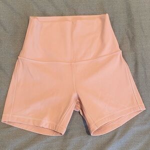 Lululemon High-Waisted 4” Pink Shorts